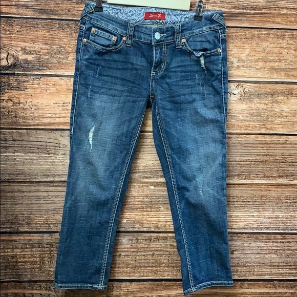 Seven7 Denim - Seven• Distressed Capris